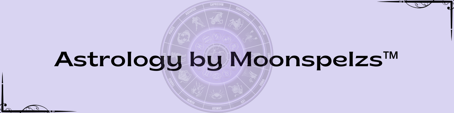 Banner displaying the Astrology by Moonspelzs shop logo